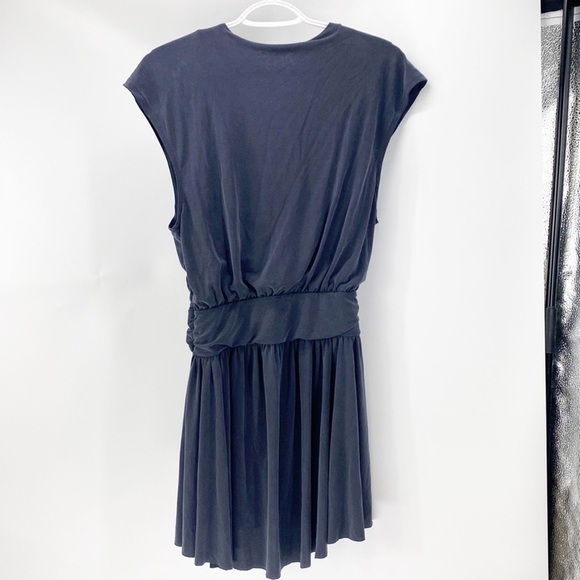 Free People Criss Cross Dress casual comfy summer mini minimalist grey - Picture 7 of 8